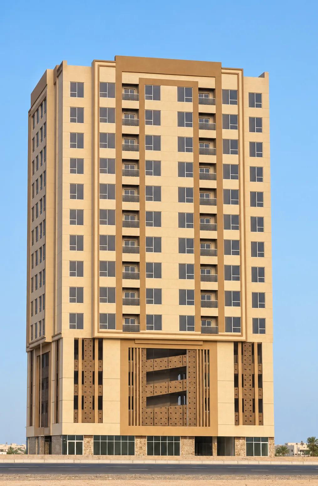 للإيجار شقة سكنية جديدة فاخرة بإطلالة بحرية مباشرة على شاطئ ميناء الفجيرة