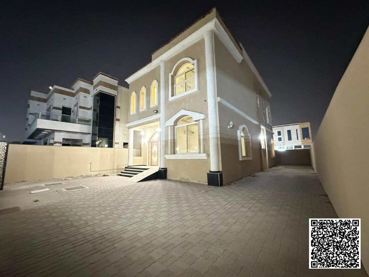 فرصة مميزة | فيلا للبيع في الروضة 1 – عجمان | طابقين وروف 5 غرف ماستر | أرض 5,000 قدم² | شامل الكهرب