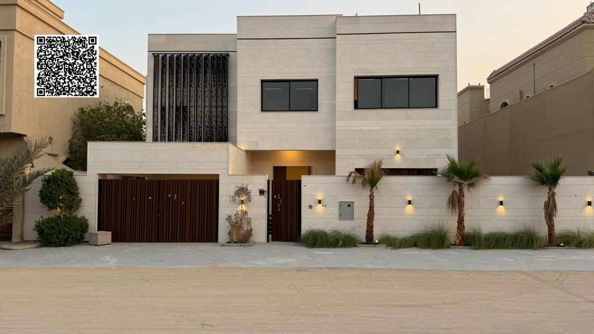 الروضه 1_عجمان ~ فيلا راقيه بالقرب من المسجد والخدمات – مسبح خاص مع حوش كبير | 5 غرف ماستر + تشطيب ر